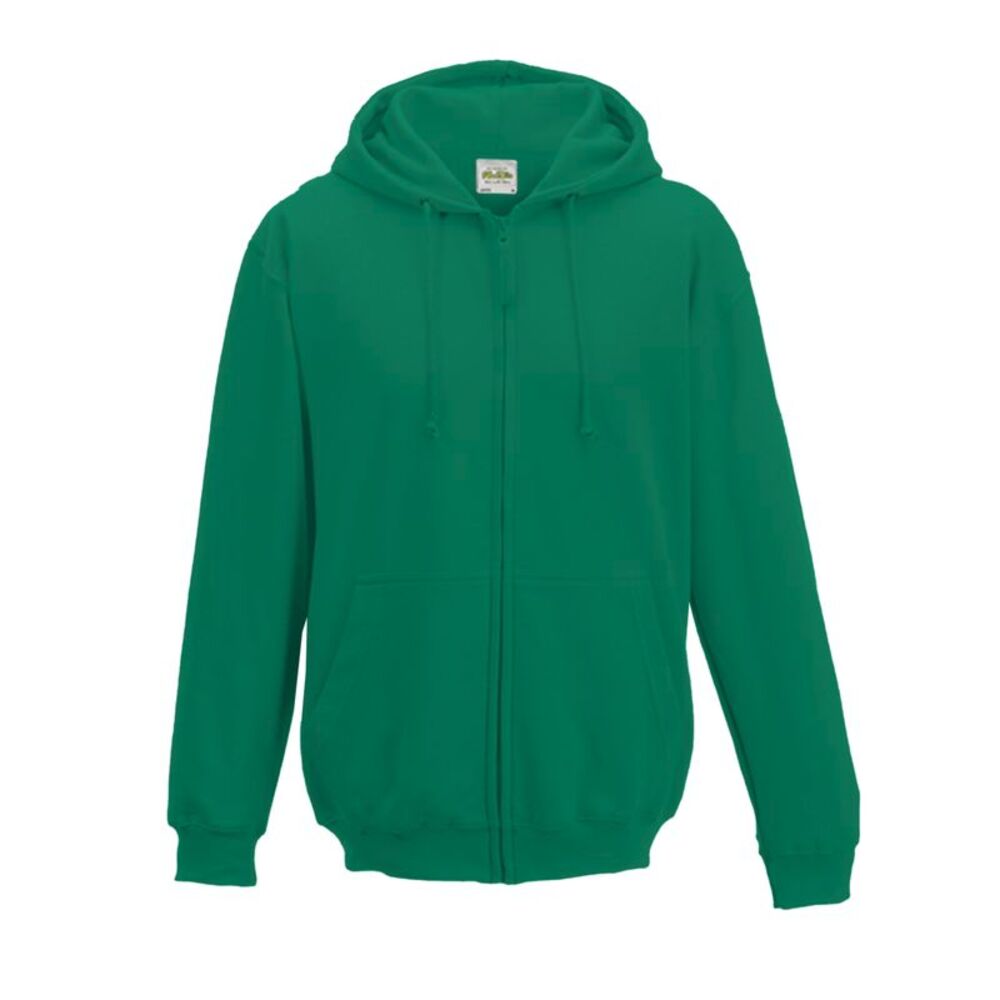 Awdis Plain Mens  Sweatshirt Hoodie Zoodie 18 Colours Szs  / Bottle Green